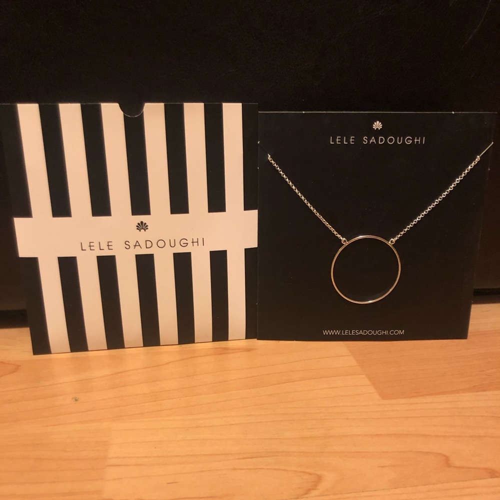 Lele Sadoughi Circle Necklace